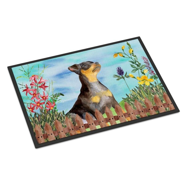 Carolines Treasures Miniature Pinscher No.2 Spring Indoor or Outdoor Mat - 24 x 36 in. CK1286JMAT - main